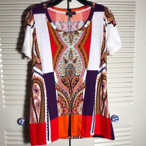 ETRO COTTON POPOVER TOP  NWOT- Milan Italy!